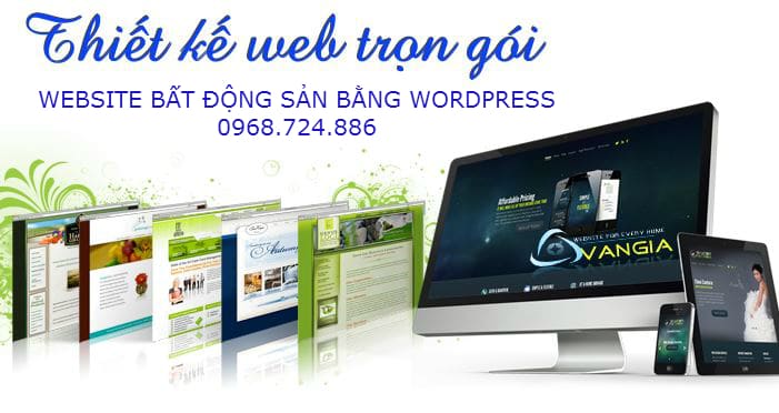 thiet ke website bat dong san tron goi bang wordpress