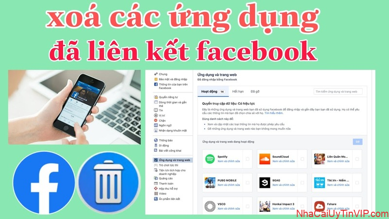 Cách xóa tài khoản game liên kết với Facebook